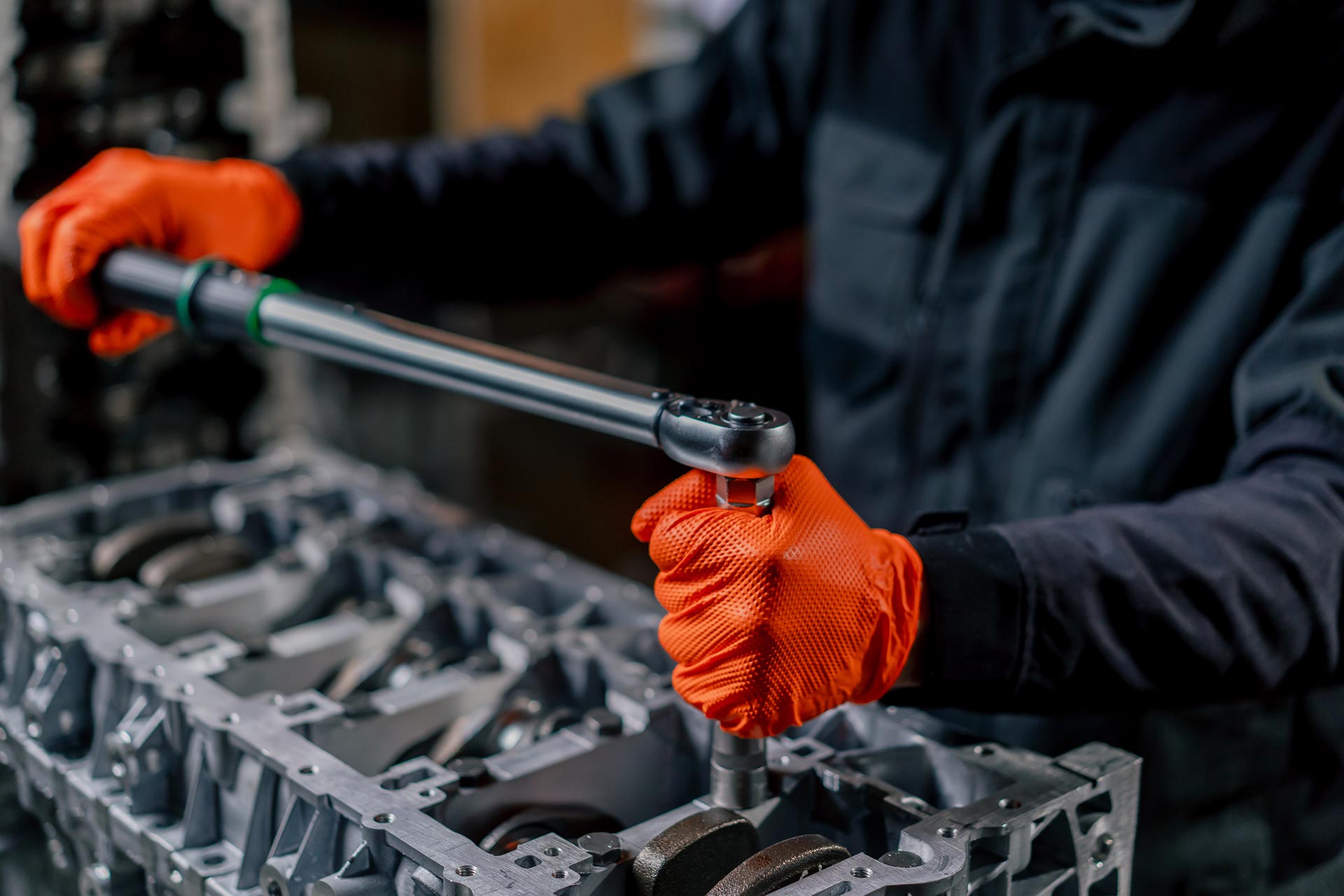 Service Station In The Hands Of Master